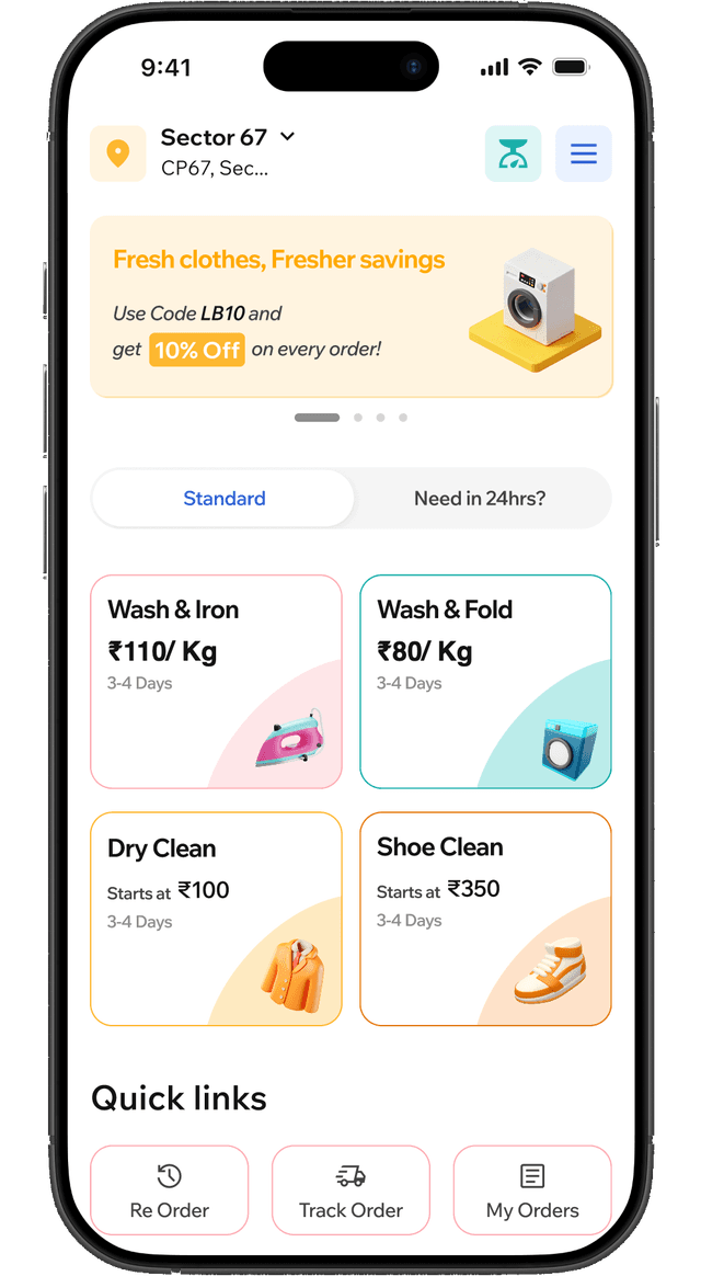 LaundryBaba app